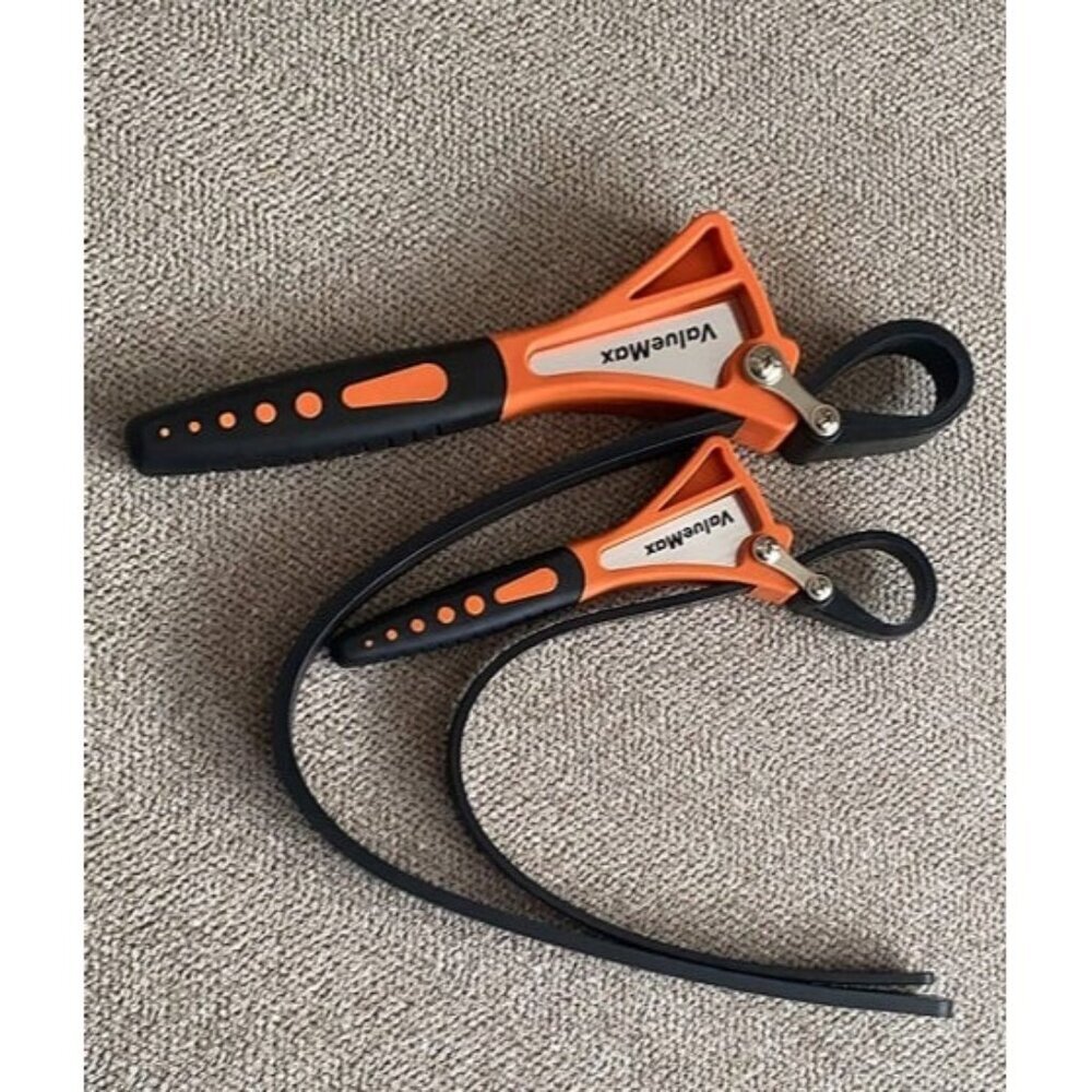 New 2-piece Strap Wrench Set, Adjustable Wrench with Max Diameter 4" and 6"